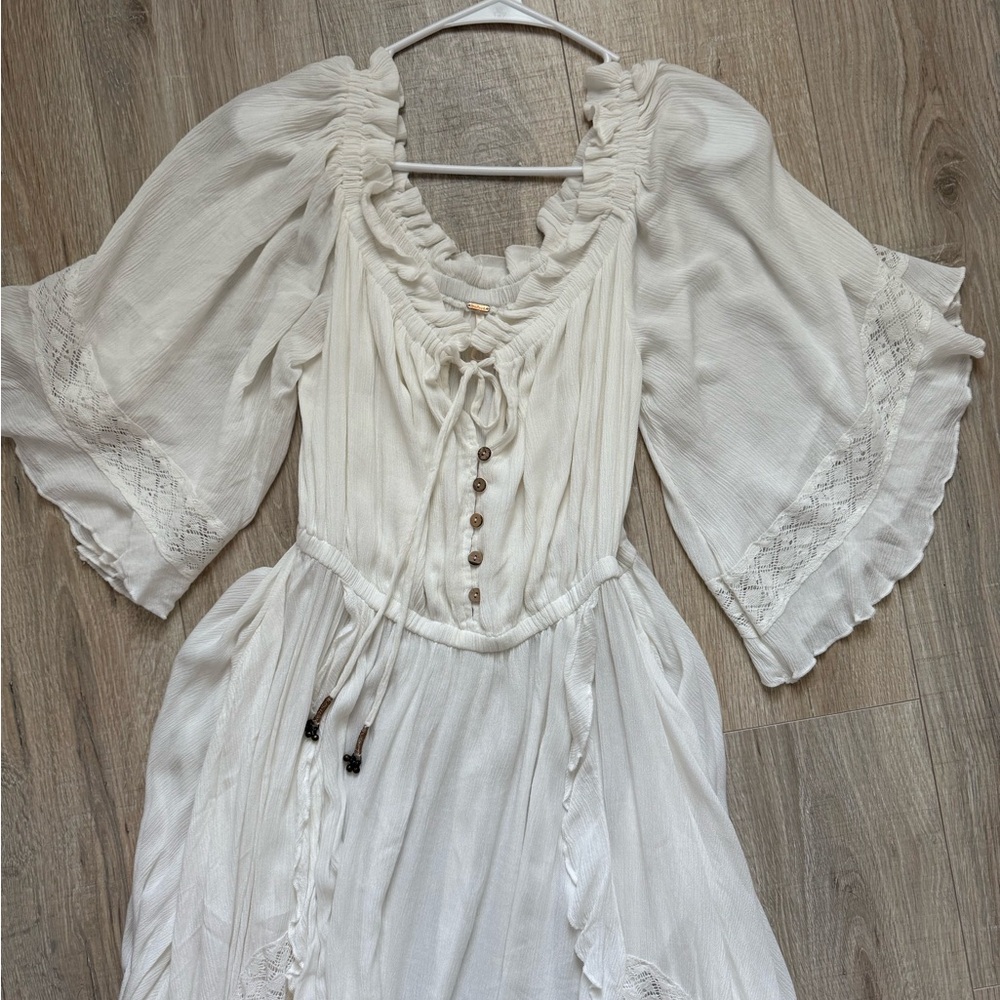 Free People White Bohemian Dress